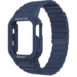Integriertes magnetisches Silikonarmband der Apple Watch