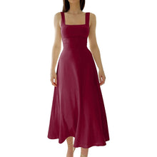 Laden Sie das Bild in den Galerie-Viewer, Neues Midikleid mit dicken Trägern für Damen