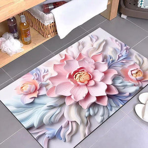 3D-Blumen-Fußmatte