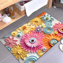 Laden Sie das Bild in den Galerie-Viewer, 3D-Blumen-Fußmatte