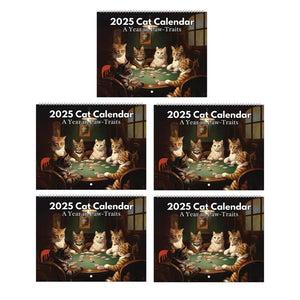 Ikonische Katzenkunst 2025 Kalender