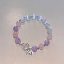 Laden Sie das Bild in den Galerie-Viewer, Imitation Katzenauge Kristall Schmetterling Armband