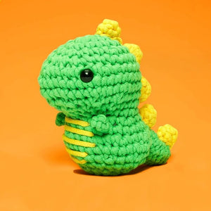 Bunte gehäkelte Dinosaurier