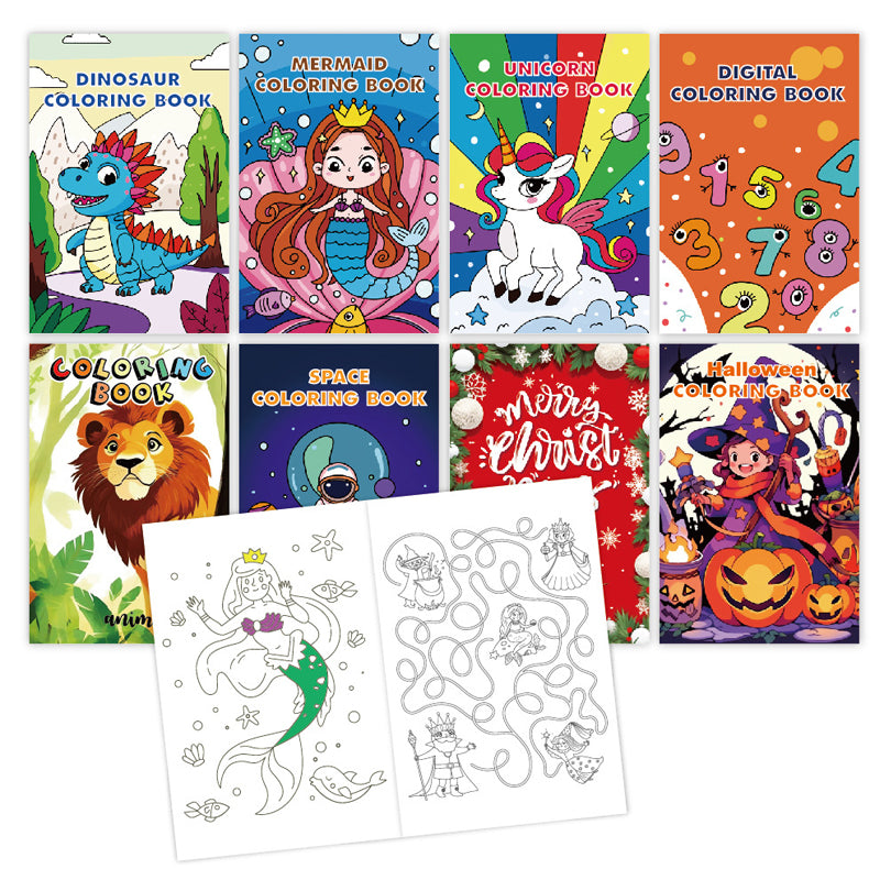 Karikatur Malbuch für Kinder (8 Stk)