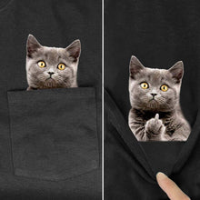 Laden Sie das Bild in den Galerie-Viewer, 😾🖕Katzenmotiv T-Shirt mii Mittelfinger