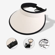 Laden Sie das Bild in den Galerie-Viewer, Faltbarer Sonnenschutz-Sonnenhut mit großer Krempe