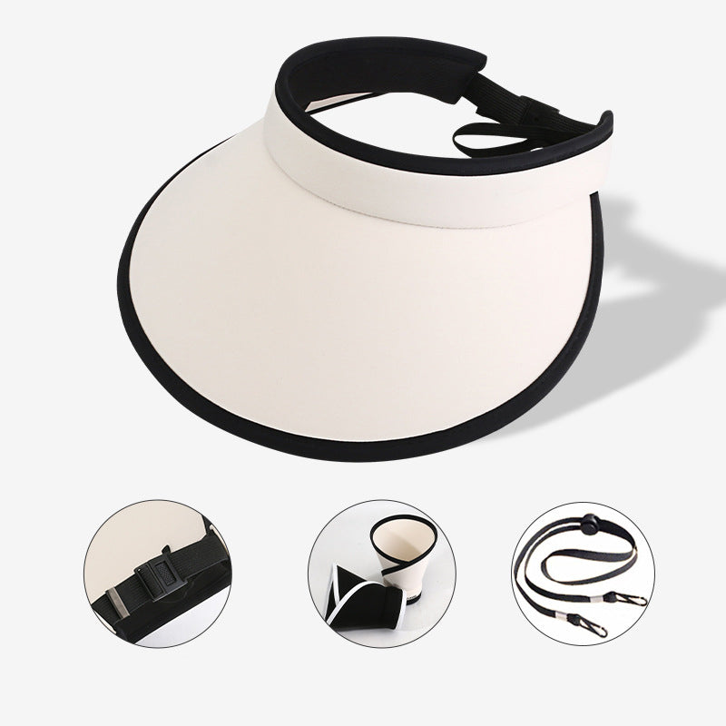 Faltbarer Sonnenschutz-Sonnenhut mit großer Krempe