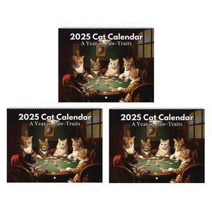 Ikonische Katzenkunst 2025 Kalender