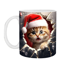 Laden Sie das Bild in den Galerie-Viewer, Weihnachtliche 3D-Tasse aus Keramik
