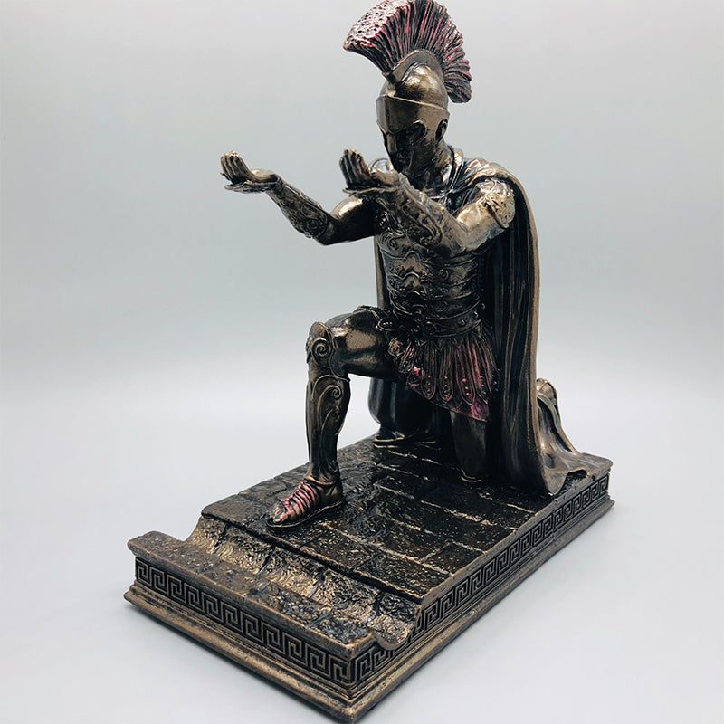 Griechischer Kommandant Statue Schreibtisch Ornamente Stifthalter