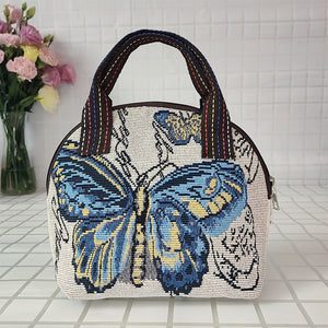 Bestickte Tasche aus Muschelsegeltuch