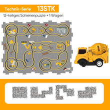 Laden Sie das Bild in den Galerie-Viewer, Puzzlespielzeug für Kinder mit Schienenfahrzeugen
