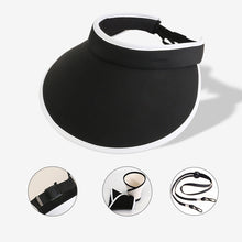 Laden Sie das Bild in den Galerie-Viewer, Faltbarer Sonnenschutz-Sonnenhut mit großer Krempe