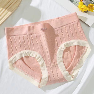 Baumwoll-Bügelhöschen mit mittlerer Leibhöhe für Damen
