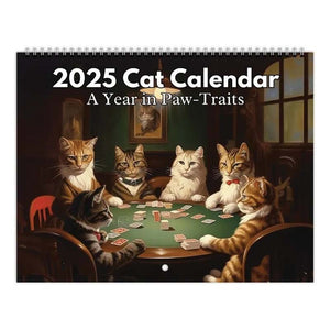 Ikonische Katzenkunst 2025 Kalender