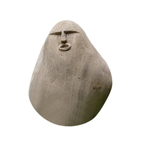 Steinschnitzerei Gesicht Figurine