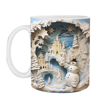Laden Sie das Bild in den Galerie-Viewer, Weihnachtliche 3D-Tasse aus Keramik