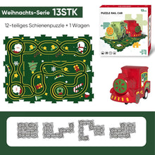 Laden Sie das Bild in den Galerie-Viewer, Puzzlespielzeug für Kinder mit Schienenfahrzeugen