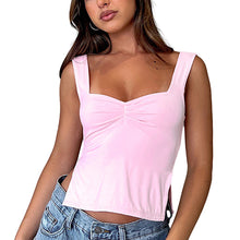 Laden Sie das Bild in den Galerie-Viewer, Unifarbenes Camisole mit quadratischem Halsausschnitt