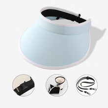 Laden Sie das Bild in den Galerie-Viewer, Faltbarer Sonnenschutz-Sonnenhut mit großer Krempe