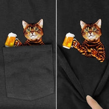 Laden Sie das Bild in den Galerie-Viewer, 😾🖕Katzenmotiv T-Shirt mii Mittelfinger