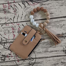 Laden Sie das Bild in den Galerie-Viewer, Stylischer Kartenhalter mit Silikon-Perlen-Armband