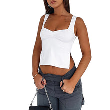Laden Sie das Bild in den Galerie-Viewer, Unifarbenes Camisole mit quadratischem Halsausschnitt