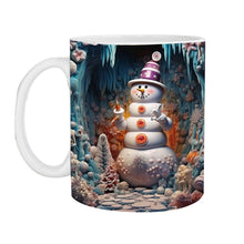 Laden Sie das Bild in den Galerie-Viewer, Weihnachtliche 3D-Tasse aus Keramik