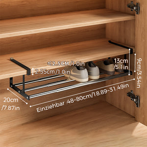 Schuhschrank Schichteinteilung