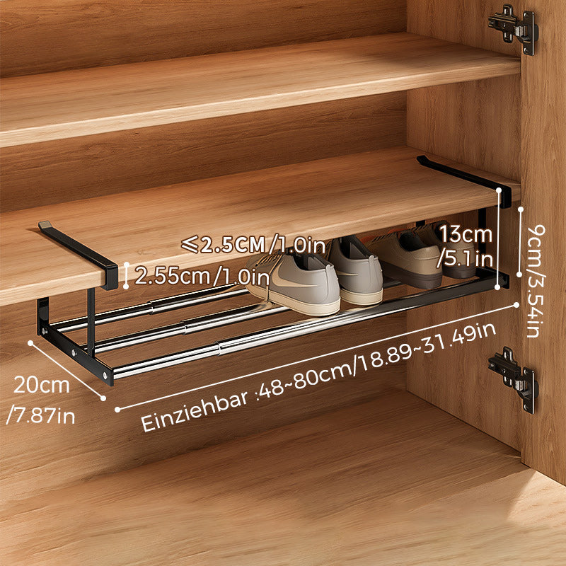 Schuhschrank Schichteinteilung