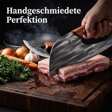 Laden Sie das Bild in den Galerie-Viewer, Premium-Set aus handgeschmiedetem Kochmesser und Hackmesser