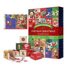 Laden Sie das Bild in den Galerie-Viewer, Weihnachten 24 Tage Countdown Kalender Puzzle