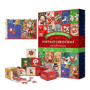 Weihnachten 24 Tage Countdown Kalender Puzzle
