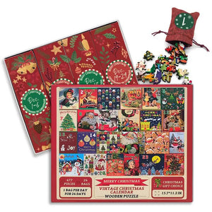 Weihnachten 24 Tage Countdown Kalender Puzzle