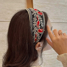 Laden Sie das Bild in den Galerie-Viewer, Modisches rutschfestes Stirnband mit breiten Seitenzähnen