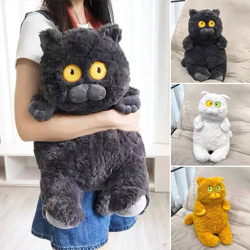 Süße blaue Katze Plüschpuppe