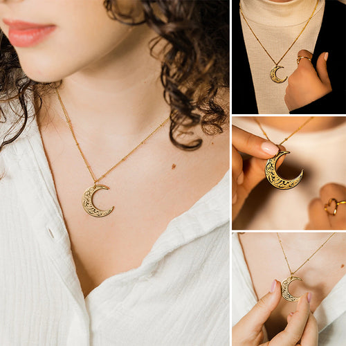 Halskette mit Mondgeometrie