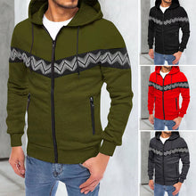 Laden Sie das Bild in den Galerie-Viewer, Lässiger Kapuzenpullover mit Reißverschluss für Herren