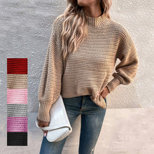 Laden Sie das Bild in den Galerie-Viewer, Geschlitzter Pullover mit Puffärmeln