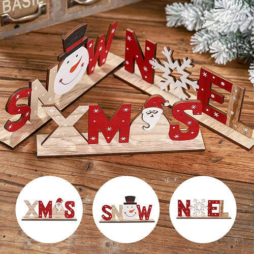 Bemalte Weihnachtsdekoration aus Holz