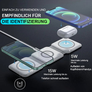 3-in-1 Faltbares Kabelloses Ladegerät
