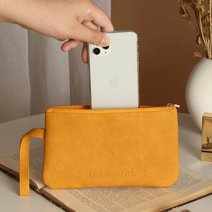 Tragbare Damen-Reisetasche aus Leder