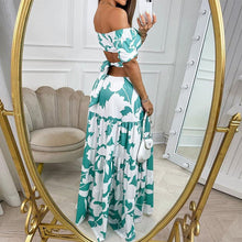 Laden Sie das Bild in den Galerie-Viewer, Langes Schulterfreies Strandkleid