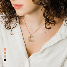 Laden Sie das Bild in den Galerie-Viewer, Halskette mit Mondgeometrie