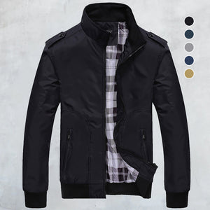 Lässige Stehkragenjacke für Herren