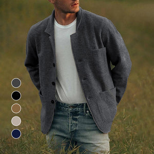 Einfarbige Freizeitjacke für Herren