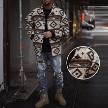 Laden Sie das Bild in den Galerie-Viewer, Reversjacke mit geometrischem Muster
