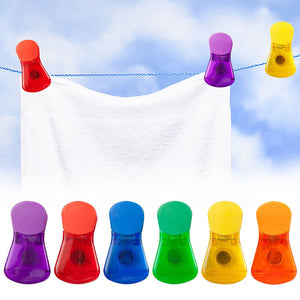 Bunte magnetische Lebensmittelverschlussklammern (6 Stück/Satz)