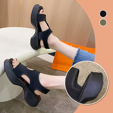 Laden Sie das Bild in den Galerie-Viewer, Neue Einfarbige Sommersandalen Mit Dicker Sohle