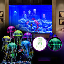 Laden Sie das Bild in den Galerie-Viewer, Aquarienlandschaftssimulation transparente fluoreszierende Quallendekoration